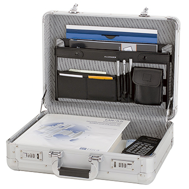 ALUMAXX® Aktenkoffer TAURUS 46 x 35 x 15 cm (B x H x T) Zahlenkombinationsschloss Aluminium silber