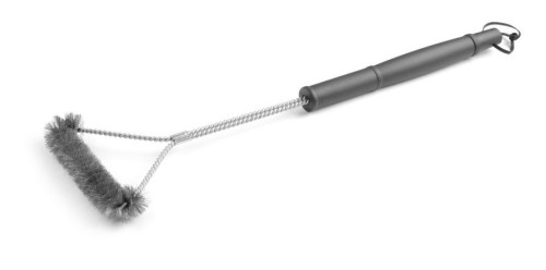 Drahtbürste in Y-Form, 520 mm, aus Edelstahldraht, komfortabler Griff mit Schlaufe