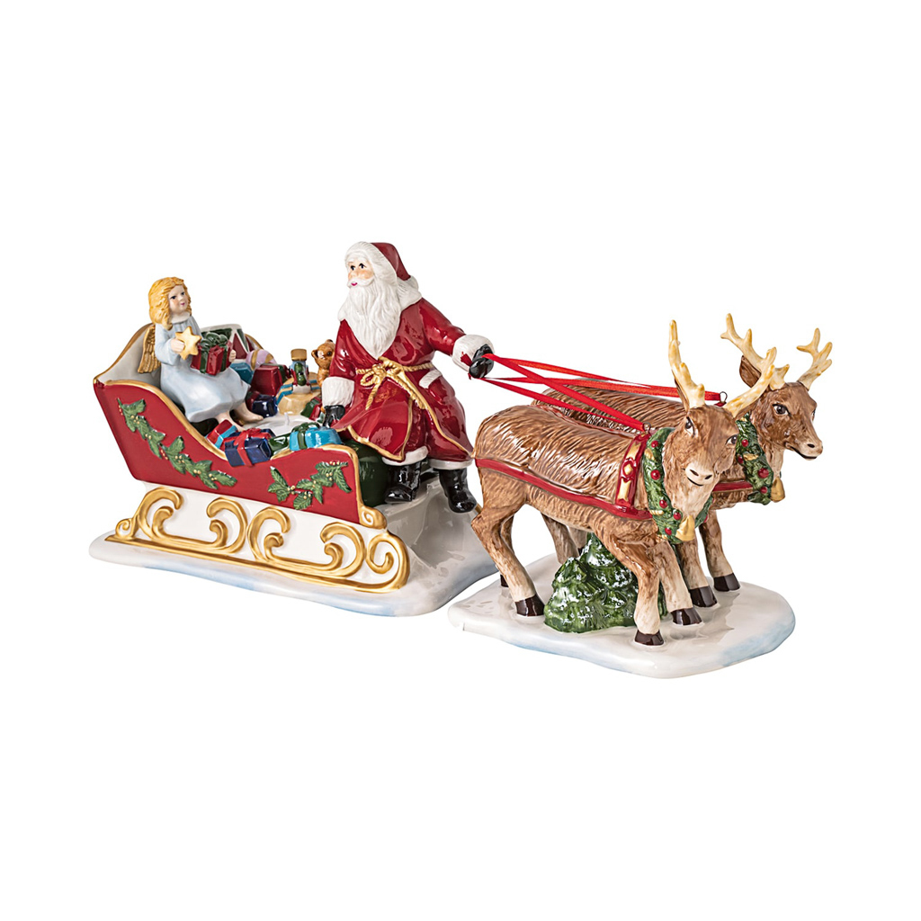 Villeroy und Boch Schlitten Nostalgie - Maße: 38,5 x 14 x 17 cm / Ser.: Christmas Toys