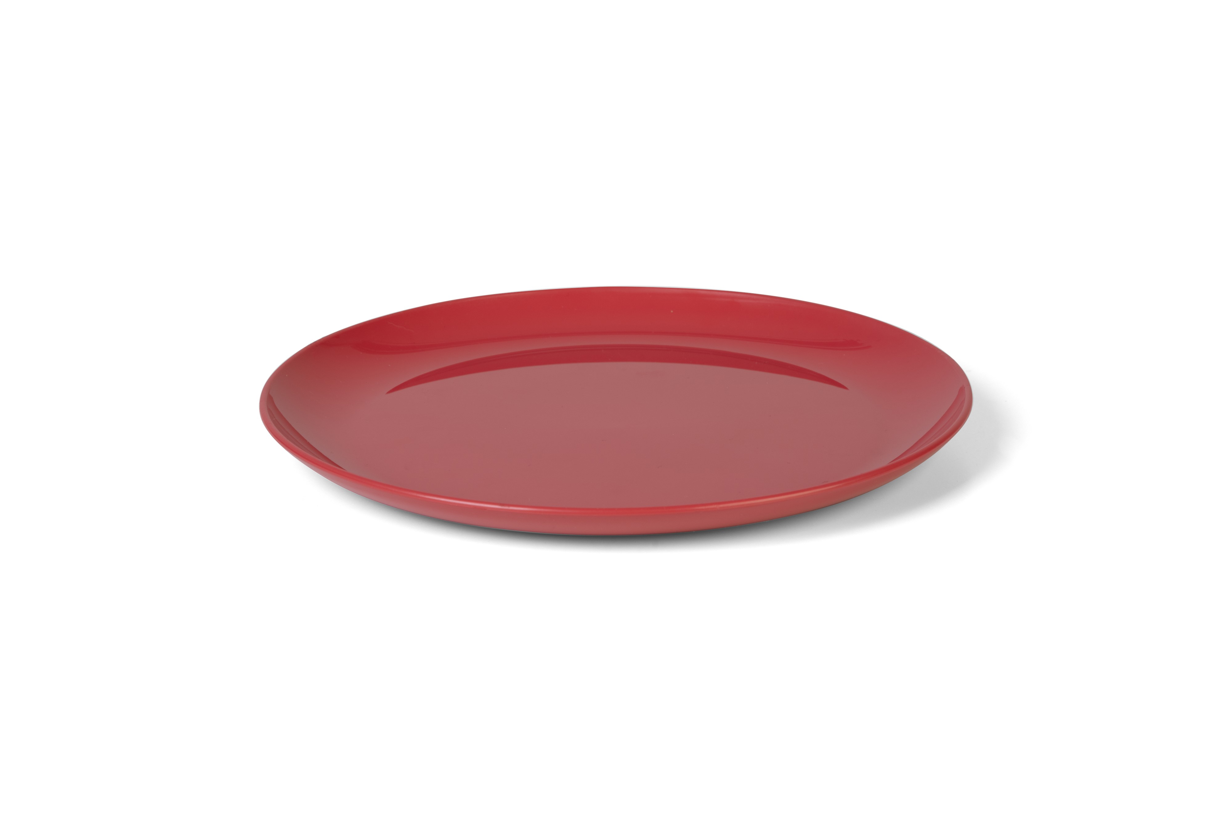 vaLon Zephyr Speiseteller 24 cm aus schadstofffreiem Kunststoff in der Farbe rot.