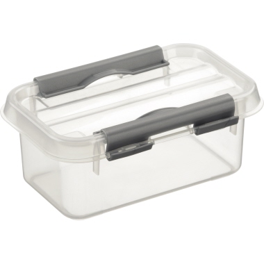 Aufbewahrungsbox Q-Line 10 x 6,3 x 15 cm (B x H x T) Kunststoff transparent