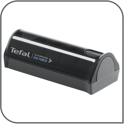 Tefal Ice Force Einziehbarer Messerschärfer, Benutzerfreundlich, 3-Schritte--Schleifprozess, Nachschärfen und Ausbessern,