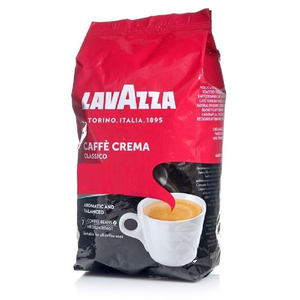 Lavazza Caffe Crema, Kaffee, Bohnen Inhalt: 1000g.