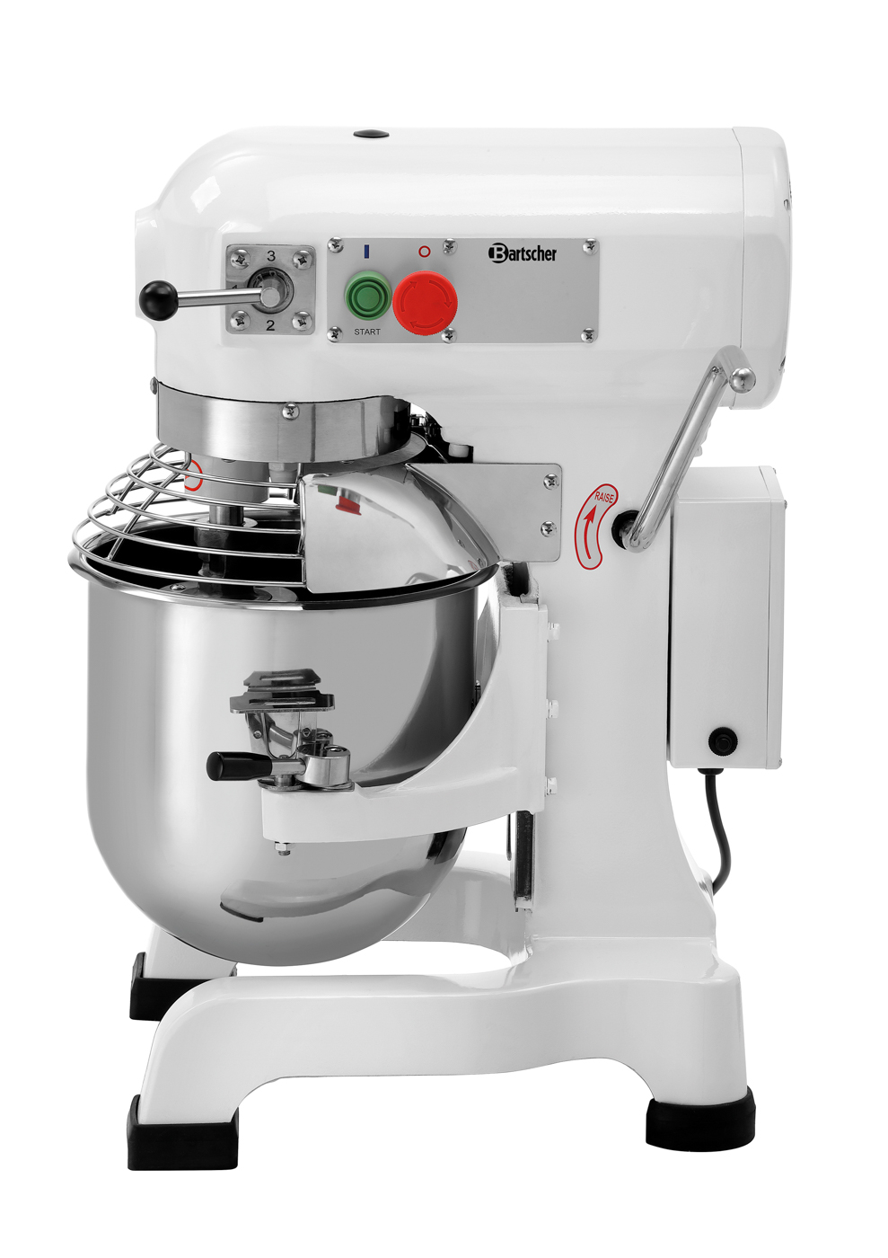 Bartscher Planetenrührmaschine 3kg/10L AS |Motorschutz: Ja | Maße: 38 x 44 x 61,5 cm.Gewicht: 53,2 kg