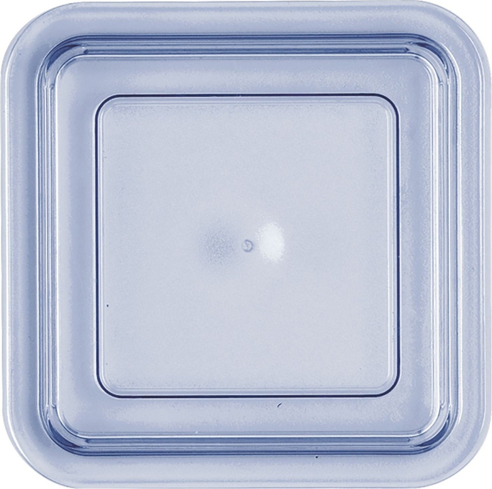 BAUSCHER kunststoffdeckel Deckel transp.-blau hoch 110 x 110 mm