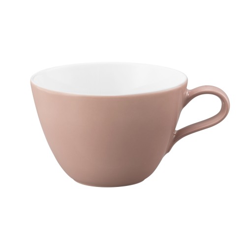 Seltmann Milchkaffeeobertasse 0,37 l, rund, Form: Life, Dekor: 25673 Fashion posh rose, hohe Kantenschlagfestigkeit, Made in Germany
