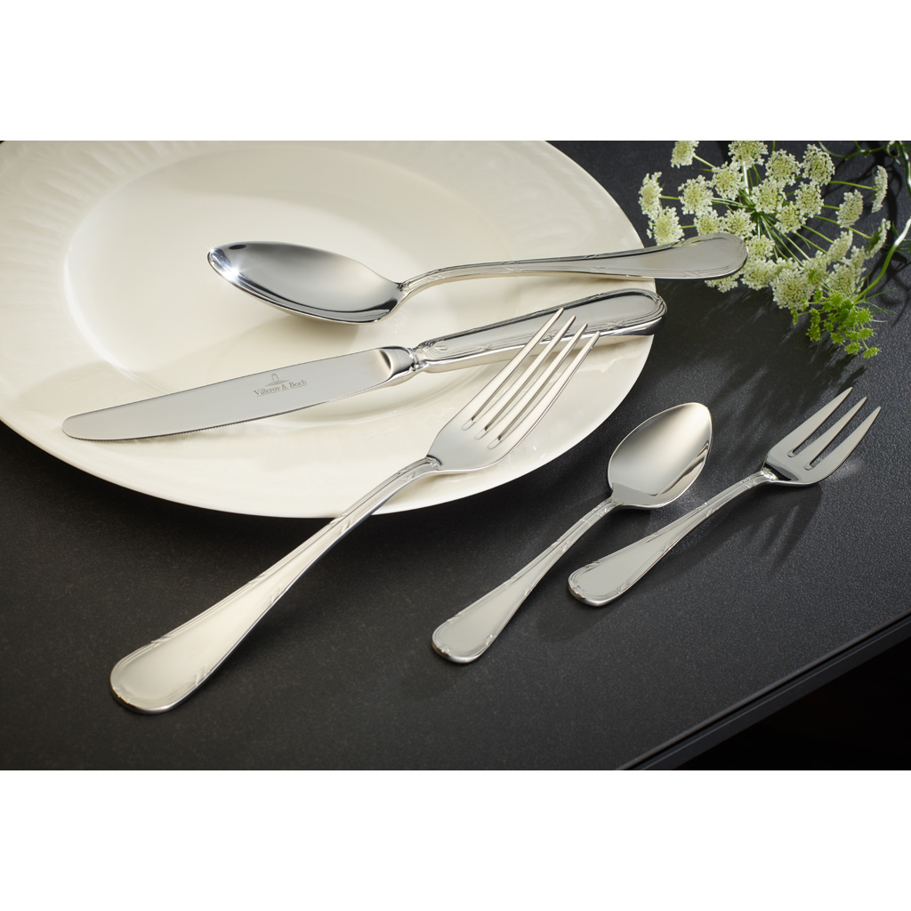 Villeroy und Boch Tafelbesteck 30tlg. - Maße: 42 x 27 x 5 cm / Ser.: Kreuzband-Septfontaines