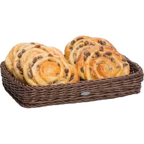 Westmark Tablett eckig, 30 x 20 x 5 cm, braun