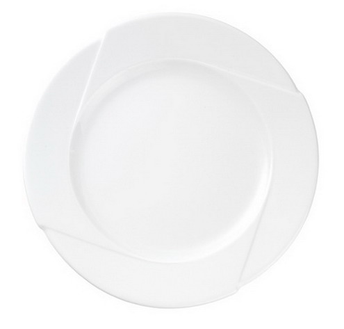 Dessertteller 21 cm, Restpostenartikel, Hotelgeschirr DANIELA aus Porzellan, weiss.