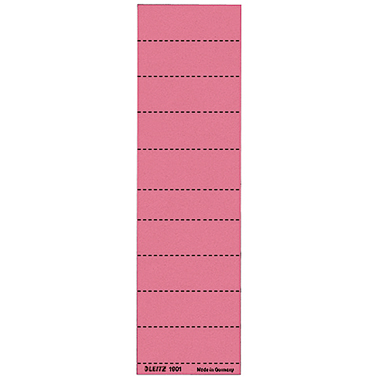 Leitz Beschriftungsschild ALPHA® 60 x 21 mm (B x H) 190g/m² Karton rot 100 St./Pack.