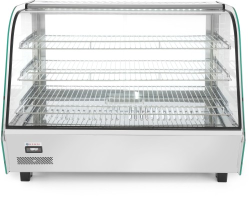 HENDI Warmhaltevitrine mit 3 Auslagen - 230 V - 1500 W - 857x568x(v)686 mm