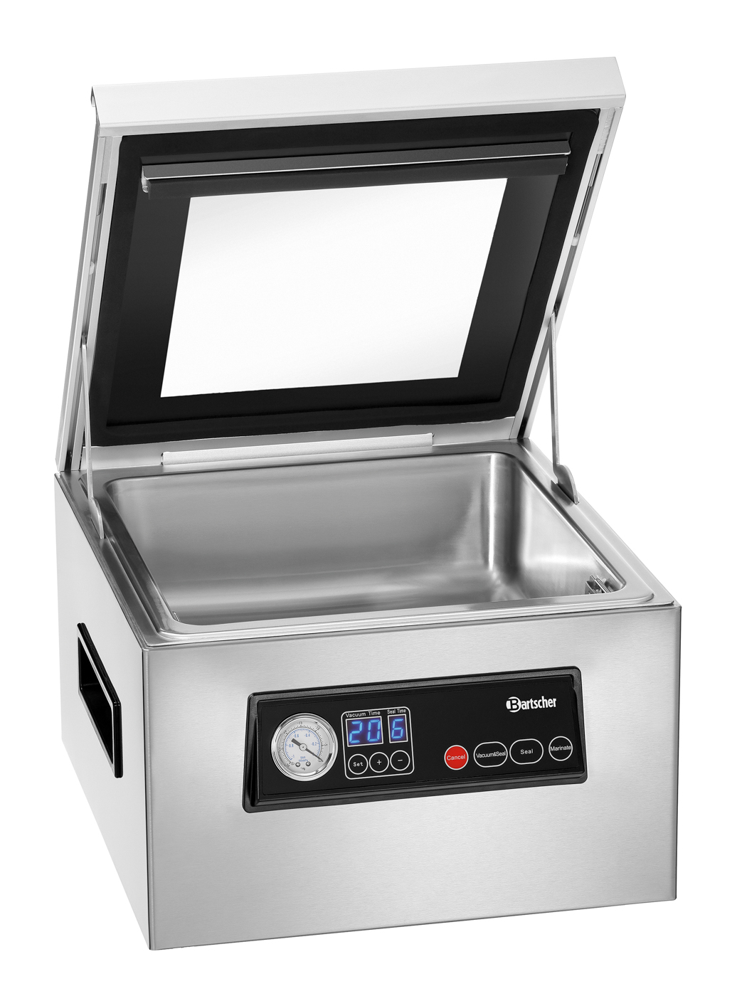 Bartscher Vakuumiergerät K 300/60L |Vakuumkontrolle: Zeitgesteuert | Maße: 37,5 x 44x 27,1 cm. Gewicht: 15,1 kg