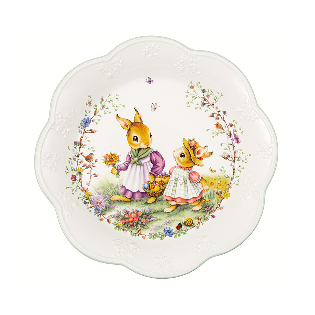 Villeroy und Boch Schale groß, Blumenwiese - Maße: 30,5 x 30,5 x 5 cm / Inh.: 303 L / Ser.: Spring Fantasy