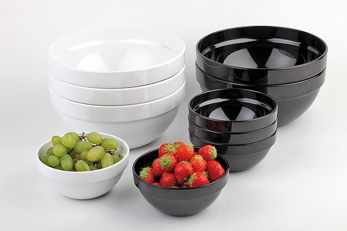 Melamin Schale Sarnia in weiß, Kapazität: 0,5 Liter Maß: Ø 14 cm, Höhe 6,5 cm