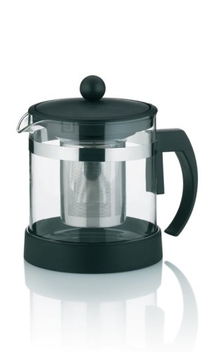 KELA Teekanne Auron schwarz 1l Ø12cm