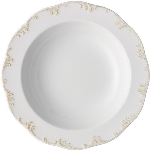 Monbijou Staffage gelb Teller tief 19 cm