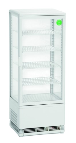 NEUMÄRKER Kühlvitrine 98 Liter weiß 425 x 380 x 1100 mm