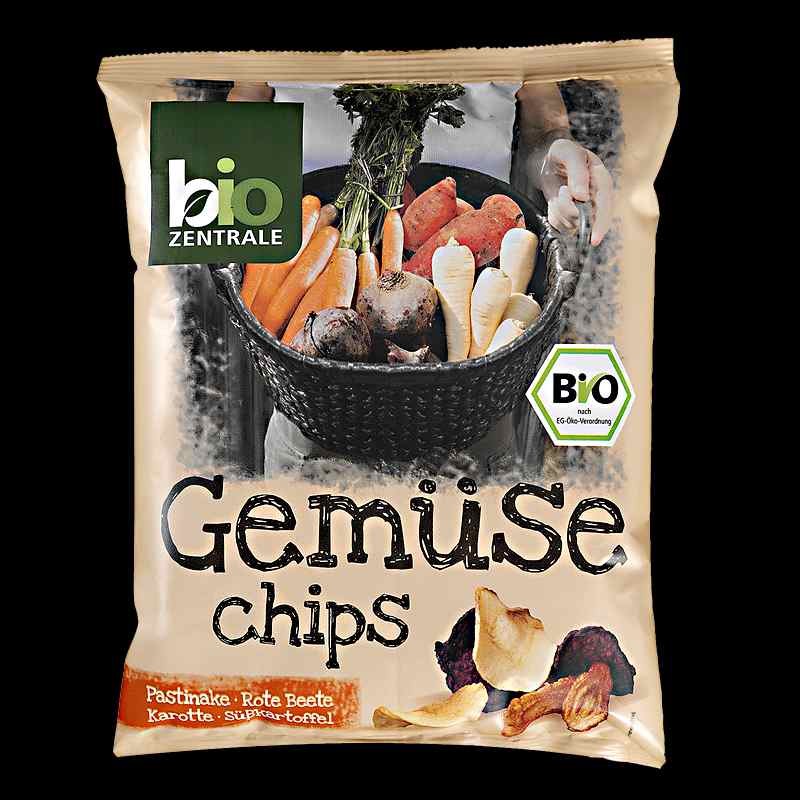 BioZentrale Bio Gemüsechips Meersalz 90G