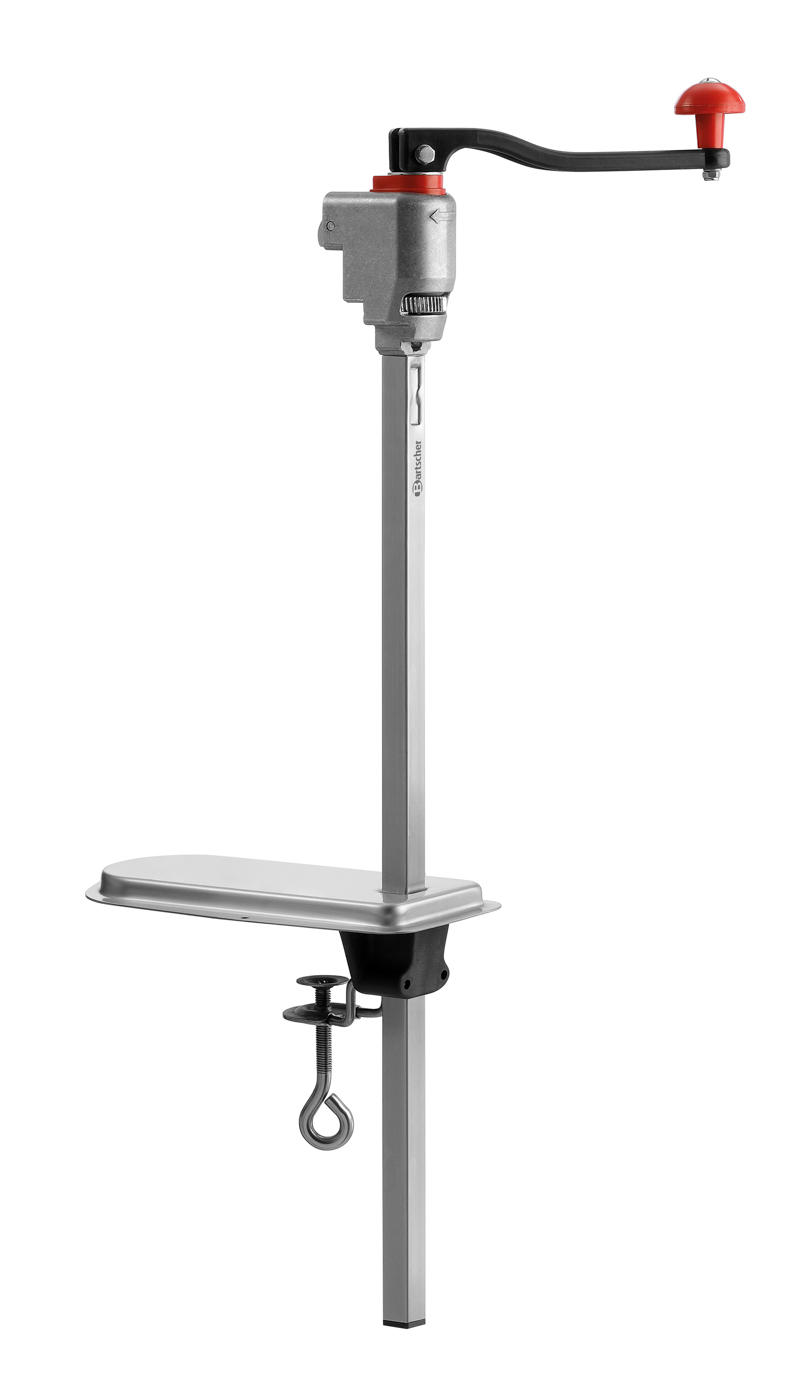 Bartscher Dosenöffner KB565 | Höhenverstellbar:Ja | Maße: 12,5 x 29 x 78,0 cm. Gewicht: 2,1 kg