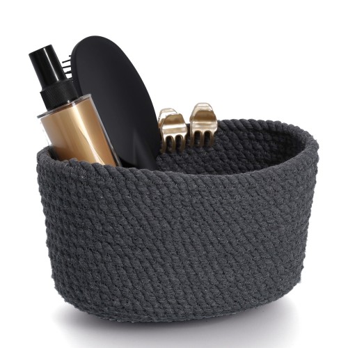 Aufbewahrungskorb-Set, 3-tlg., Baumwolle. Länge: 250 mm. Breite: 170 mm. Höhe: 130 mm