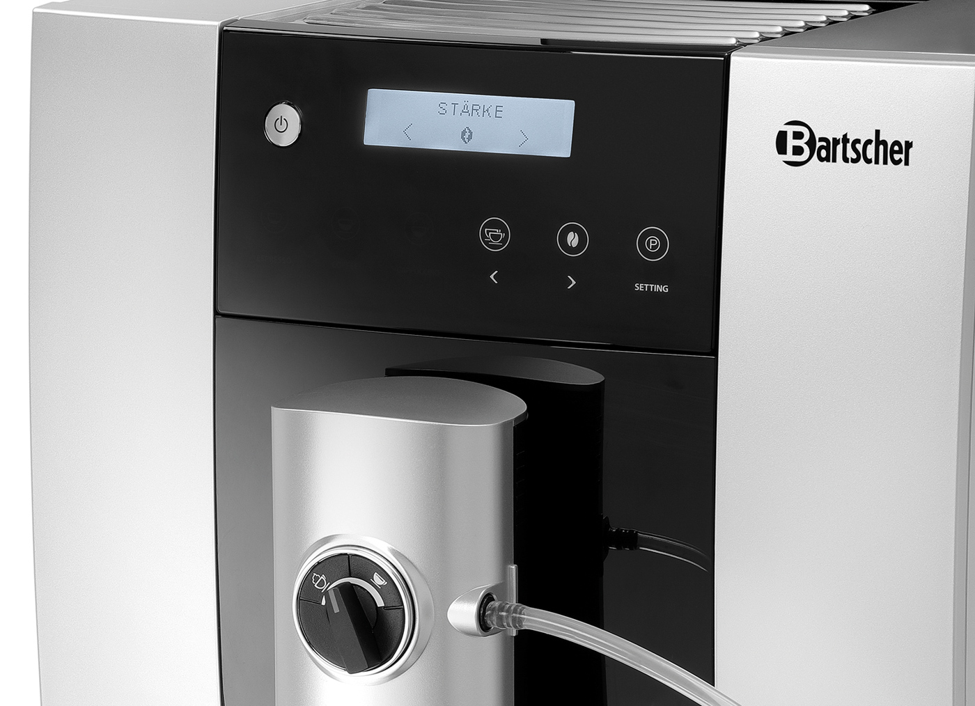 Bartscher Kaffeevollautomat Easy Black 250 |Display-Anzeige: Programme ,Status ,Wartungsinfo,Fehlermeldungen | 30 x 50 x 36,0