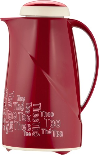 Helios Isolierkanne Wave 1,0 l Tea Time rot