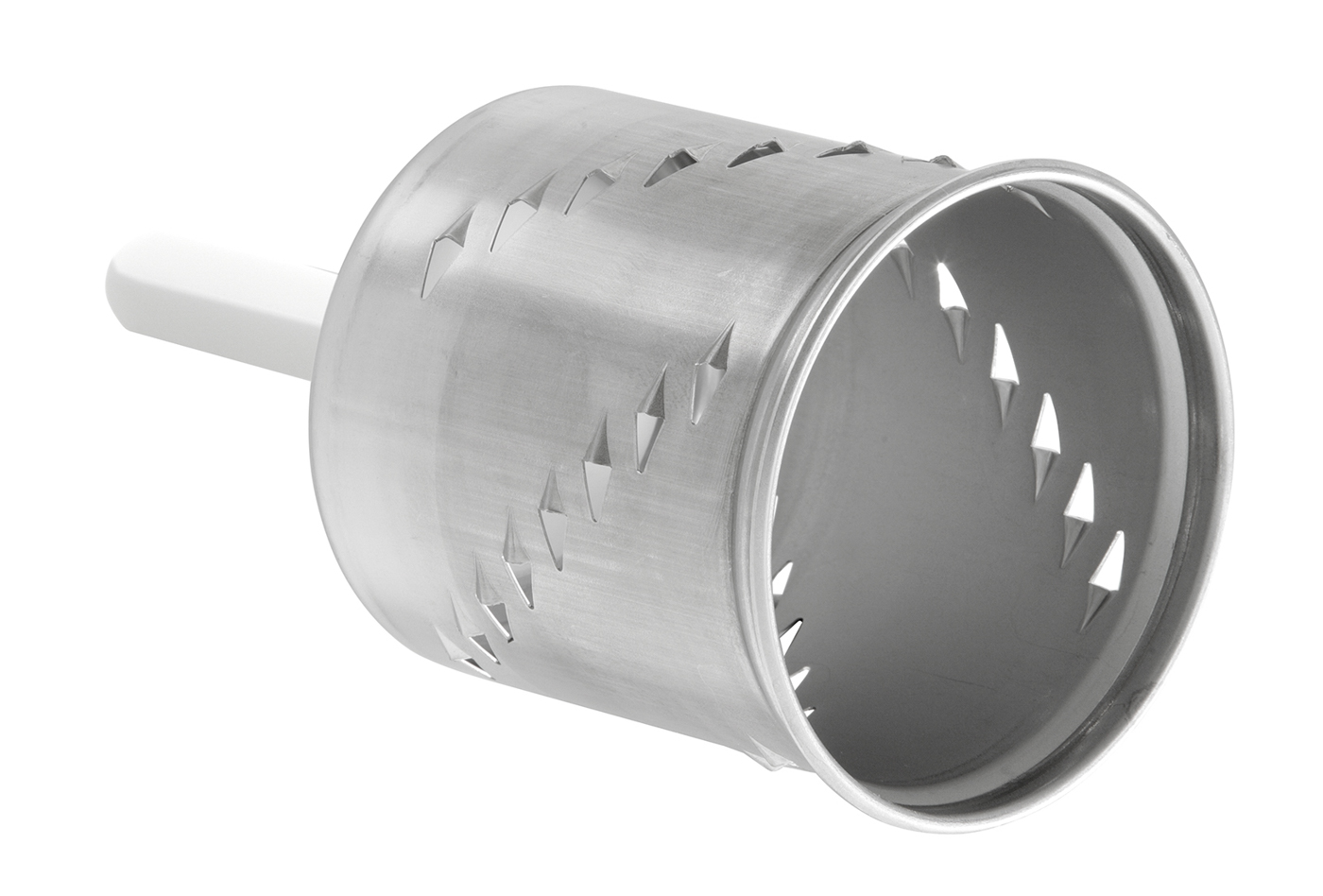 Bartscher Gemüseschneider Zusatzset, KA | Setbestehend aus: 1 Feintrommel (für Hartkäse,Nüsse, Paniermehl) | 8,3 x 8,3 x 15,5