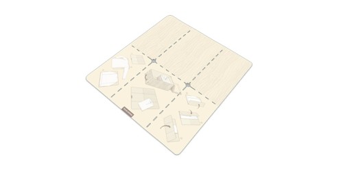 Wäschefaltbrett FANCY HOME, groß