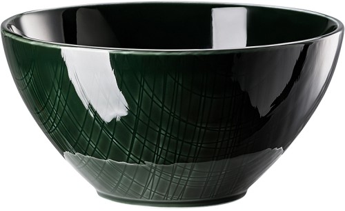 Mesh Colours Forest (Dunkelgrün) von Rosenthal, Schale hoch 18 cm, aus Porzellan
