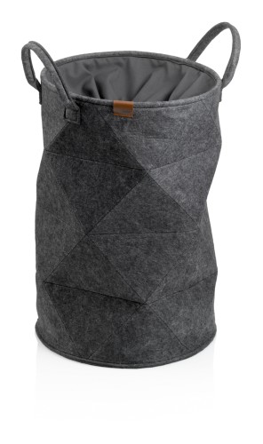 Wäschesack Fay Filz dunkelgrau 50,0 cm 33,0 cm von Kela