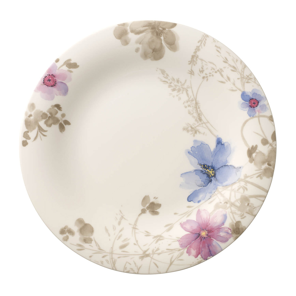 Villeroy und Boch Gourmetteller rund - Maße: 30 x 30 x 2,5 cm / Ser.: Mariefleur Gris Basic