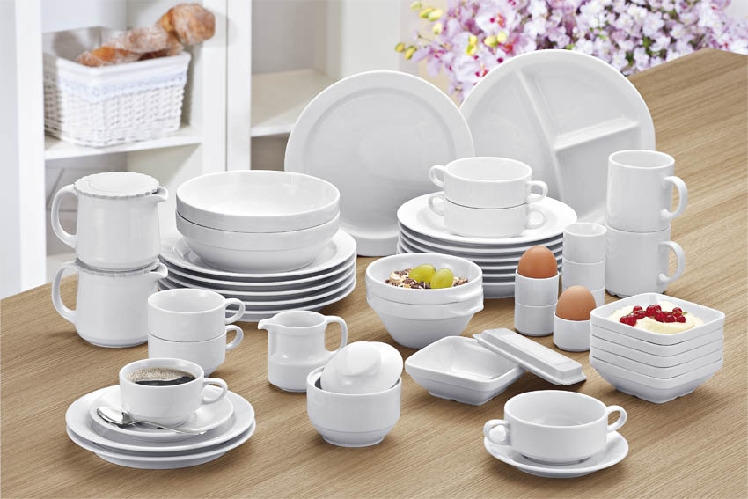 Suppenschale FUNKTION, Inhalt: 0,30 ltr., Durchmesser: 11,5 cm, Höhe: 6 cm, mit 2 Griffen, uni weiss, Eschenbach