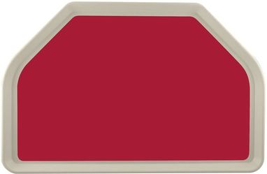 Roltex Polyestertablett in GN Trapezform, perlweiß - rot
