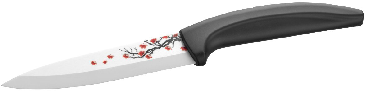 Universal Keramikmesser CHERRY mit weißer Klinge aus Keramik, Klingenlänge ca. 12,5 cm.