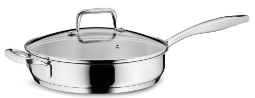 KELA Schmorpfanne Flavoria Edelstahl 18/10 silber glänzend 5,5cm 24,0cmØ