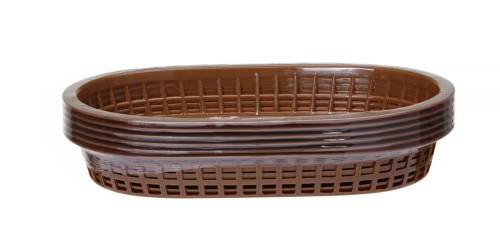 Servierkörbe im Fastfood-Stil, HENDI, Braun, 6 Stk., 275x175x(H)38mm