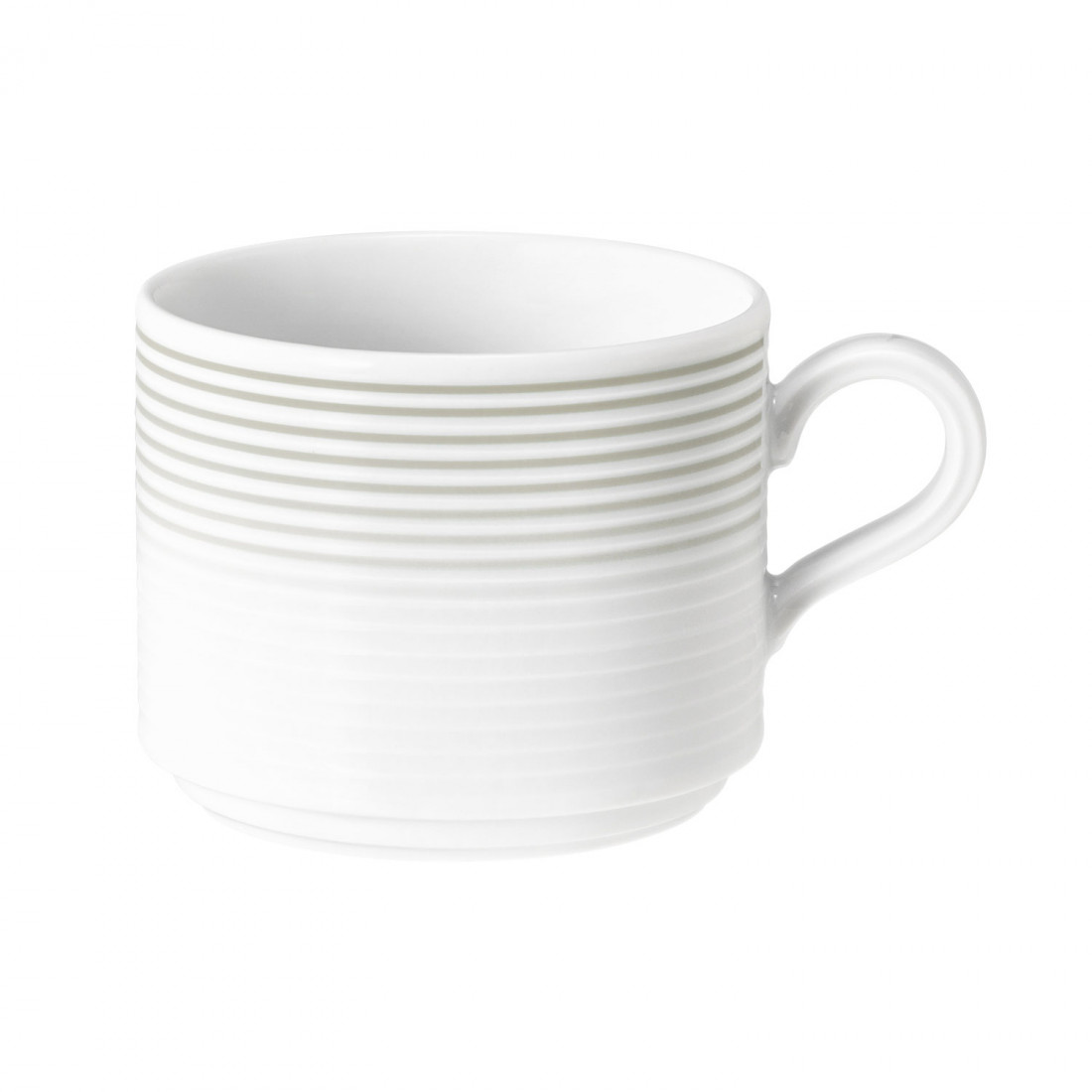 Seltmann Obere zur Milchkaffeetasse 0,25 l, Form: Blues, Dekor: 57718 Perlgrau