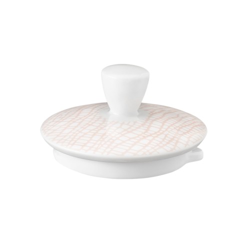 Seltmann Deckel zur Kanne 1,40 l, rund, Form: Life, Dekor: 25673 Fashion posh rose, hohe Kantenschlagfestigkeit, Made in Germany