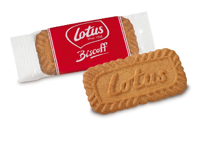 Lotus Karamellgebäck BISCOFF, Inhalt: 300 Stück à 6,25 g je Karton.