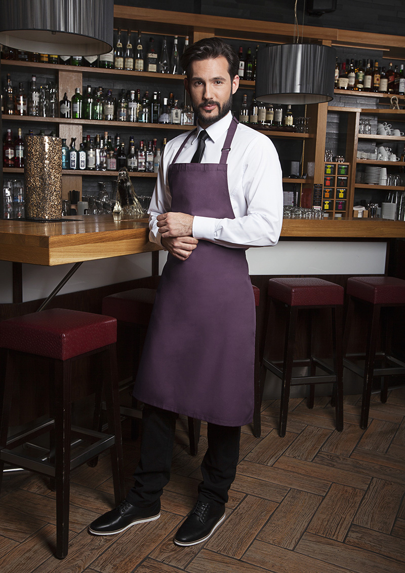 Latzschürze Basic mit Schnalle - Maße: 75 x 90 cm (Breite x Länge)