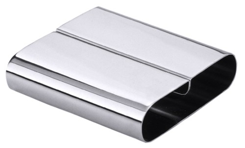 Speisekartenhalter aus Edelstahl 18/0, hochglänzend poliert Größe: 8 cm x 8 cm, Höhe: 2 cm