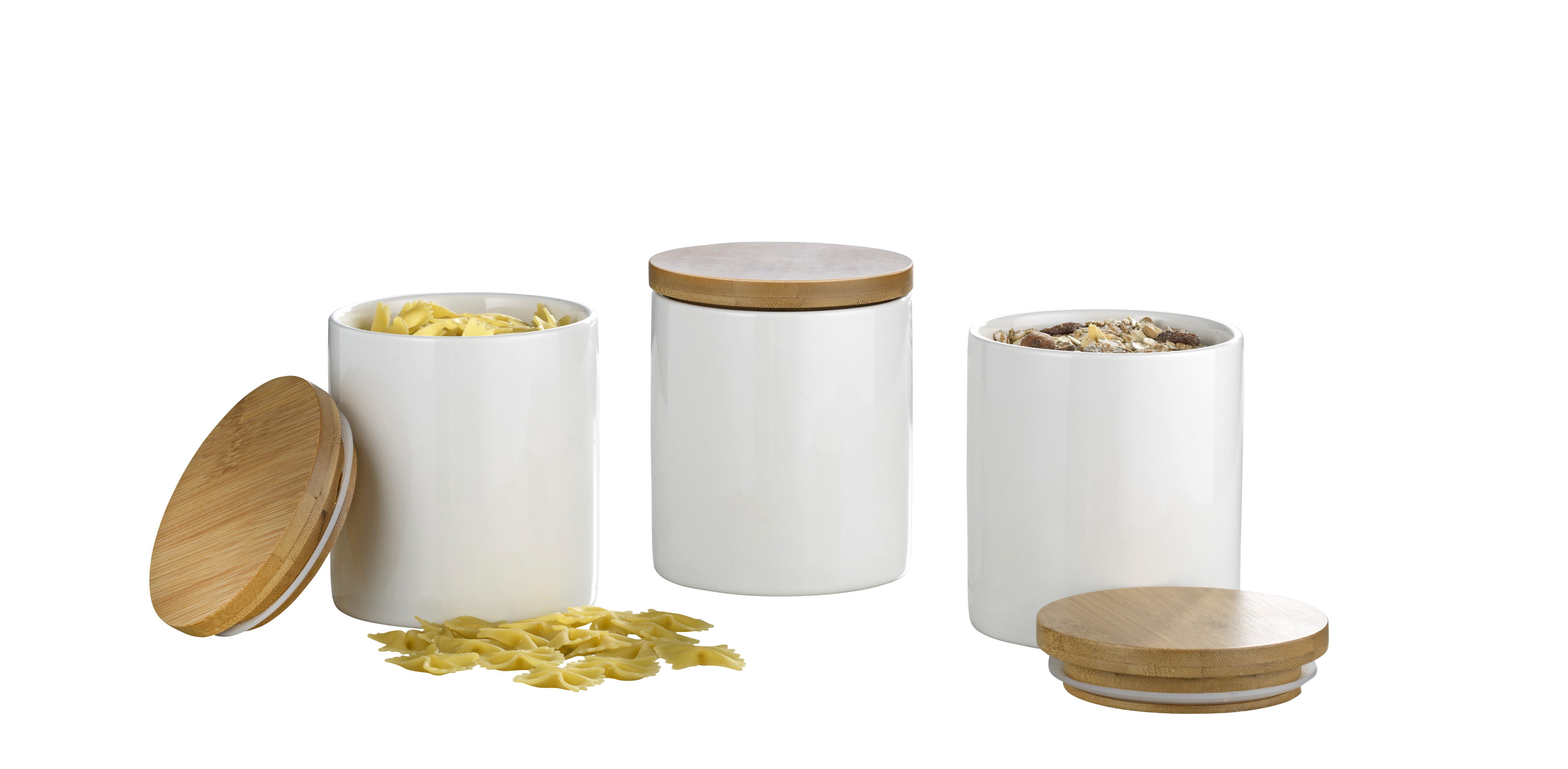 3-teiliges Vorratsdosen-Set GRENOBLE, weiss GRATIS ab EUR 200.-