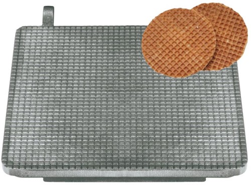 NEUMÄRKER Stroopwaffel Backplattensatz für Backsystem unbeschichteter Grauguss