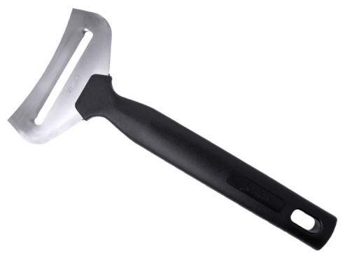 Weichkäsehobel aus Edelstahl 18/10, mit Griff aus schwarzem Polyethylen Länge: 17 cm, Schneidbreite: 5,5 cm