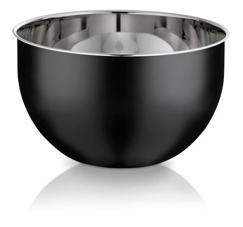 Kela Schüssel Edda aus Edelstahl 18/10, schwarz, Höhe ca. 160mm, Ø 260mm , Inhalt: 6 L