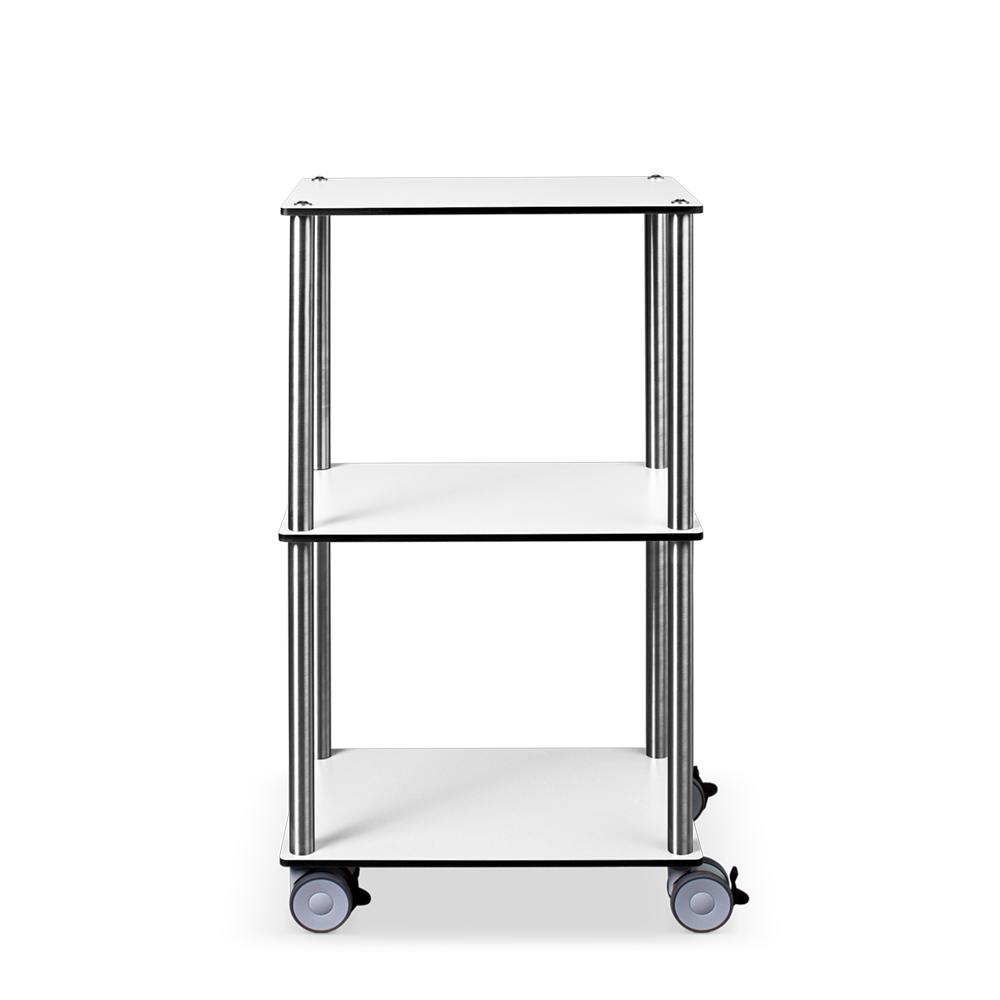 ETHERNASOLID® MULTICART Etagenwagen W13 mit 3 Böden, weiß