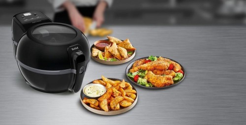 Tefal ActiFry Extra Heißluftfritteuse, 1500 W, Kapazität 1,2 kg, Airfryer ohne Fett, spülmaschinenfest, schwarz