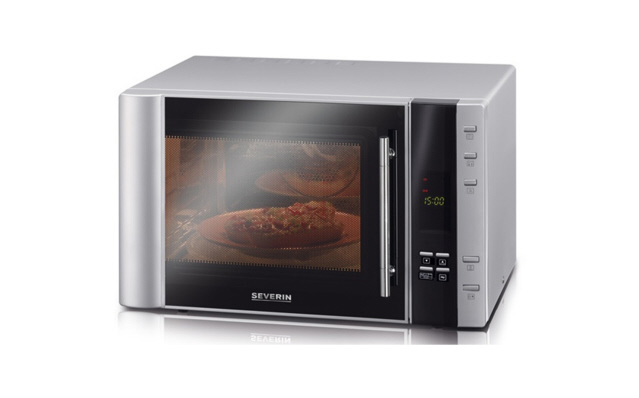 Severin Mikrowelle MW7775, 3-in-1, mit Grill-und Heißluftfunktion, 5 Leistungsstufen, 10 Automatik-Kochprogramme und Digitalanzeige