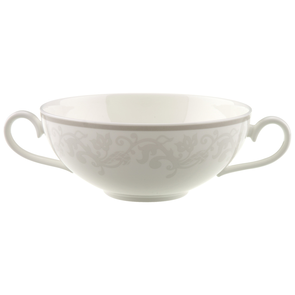 Villeroy und Boch Suppen-Obertasse - Maße: 17,6 x 13 x 5,3 cm / Ser.: Gray Pearl