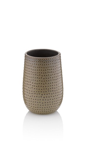 Becher Dots Keramik mokka 11,5 cm 8,0 cm von Kela